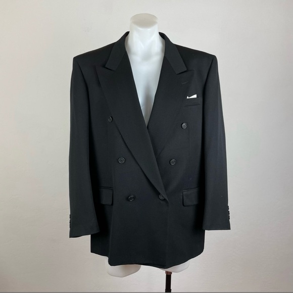 Pierre Balmain Other - Pierre Balmain Men’s Vintage Double Breasted Suit Coat in Black
